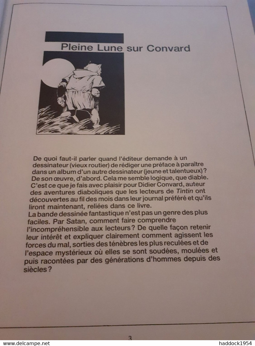 Le 9e Jour Du Diable DIDIER CONVARD Le Lombard 1986 - Autres & Non Classés