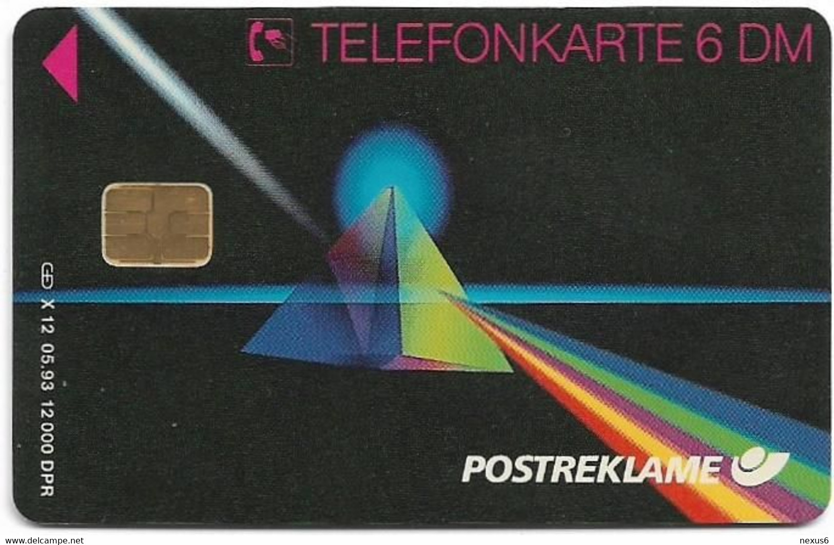 Germany - X 12 - Postreklame - Prisma, 05.1993, 6DM, 12.000ex, Used - X-Series: Werbeserie Mit Eigenwerbung Der Dt. Postreklame GmbH