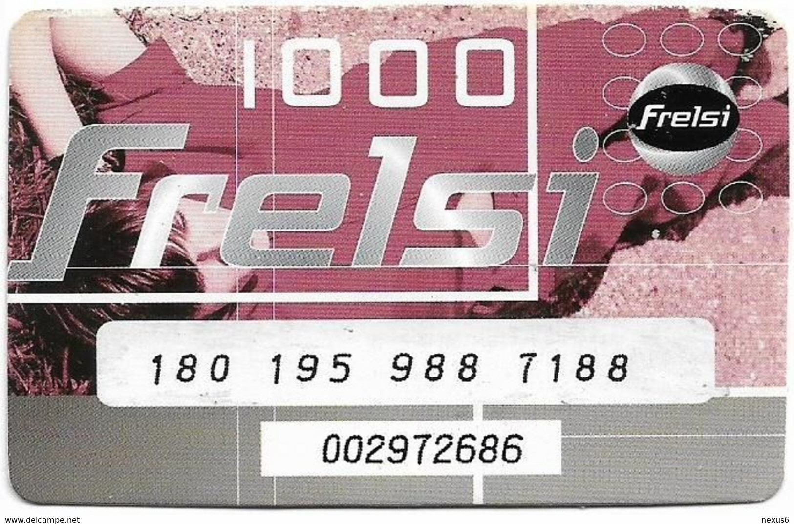 Iceland - Siminn - Frelsi, Lying Man, (Pink), PIN No. Type #1, GSM Refill 1.000Kr, Used - IJsland