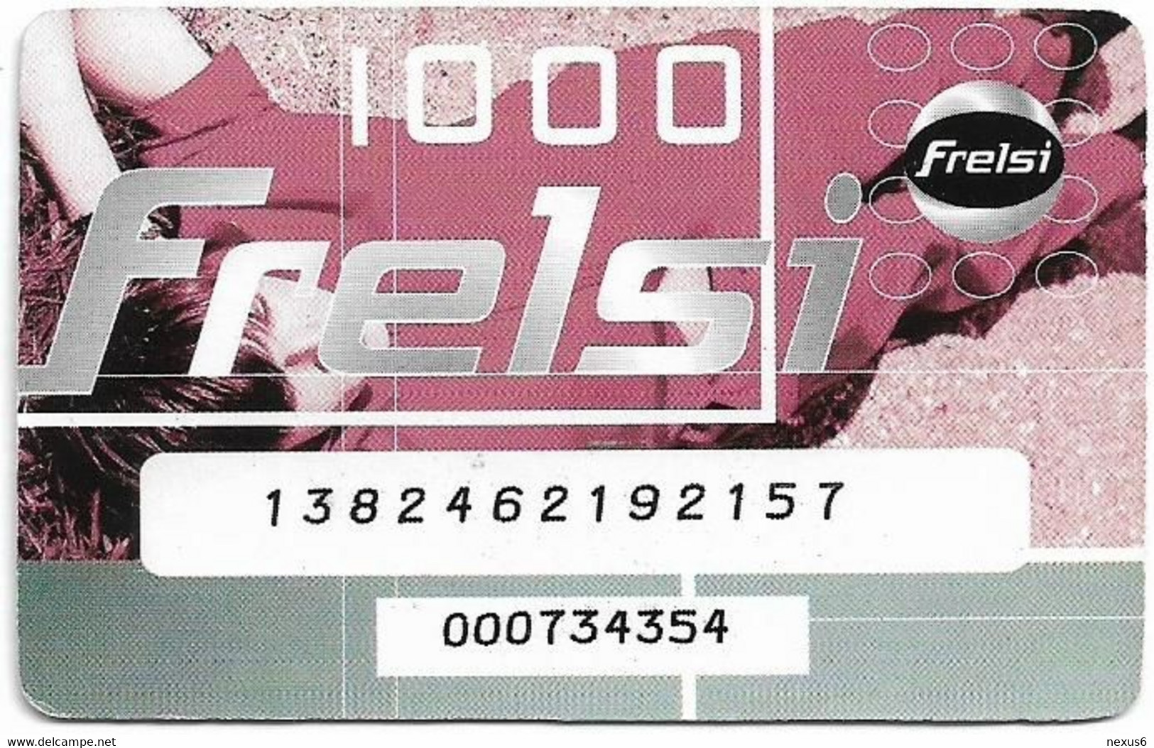 Iceland - Siminn - Frelsi, Lying Man, (Pink), PIN No. Type #2, GSM Refill 1.000Kr, Used - Iceland