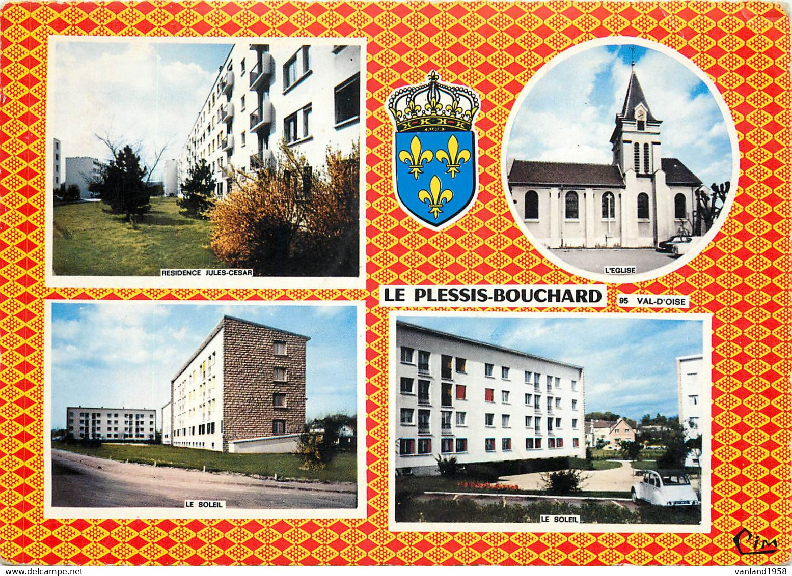 Carte Semie Moderne GRAND Format De LE PLESSIS-BOUCHARD - Le Plessis Bouchard