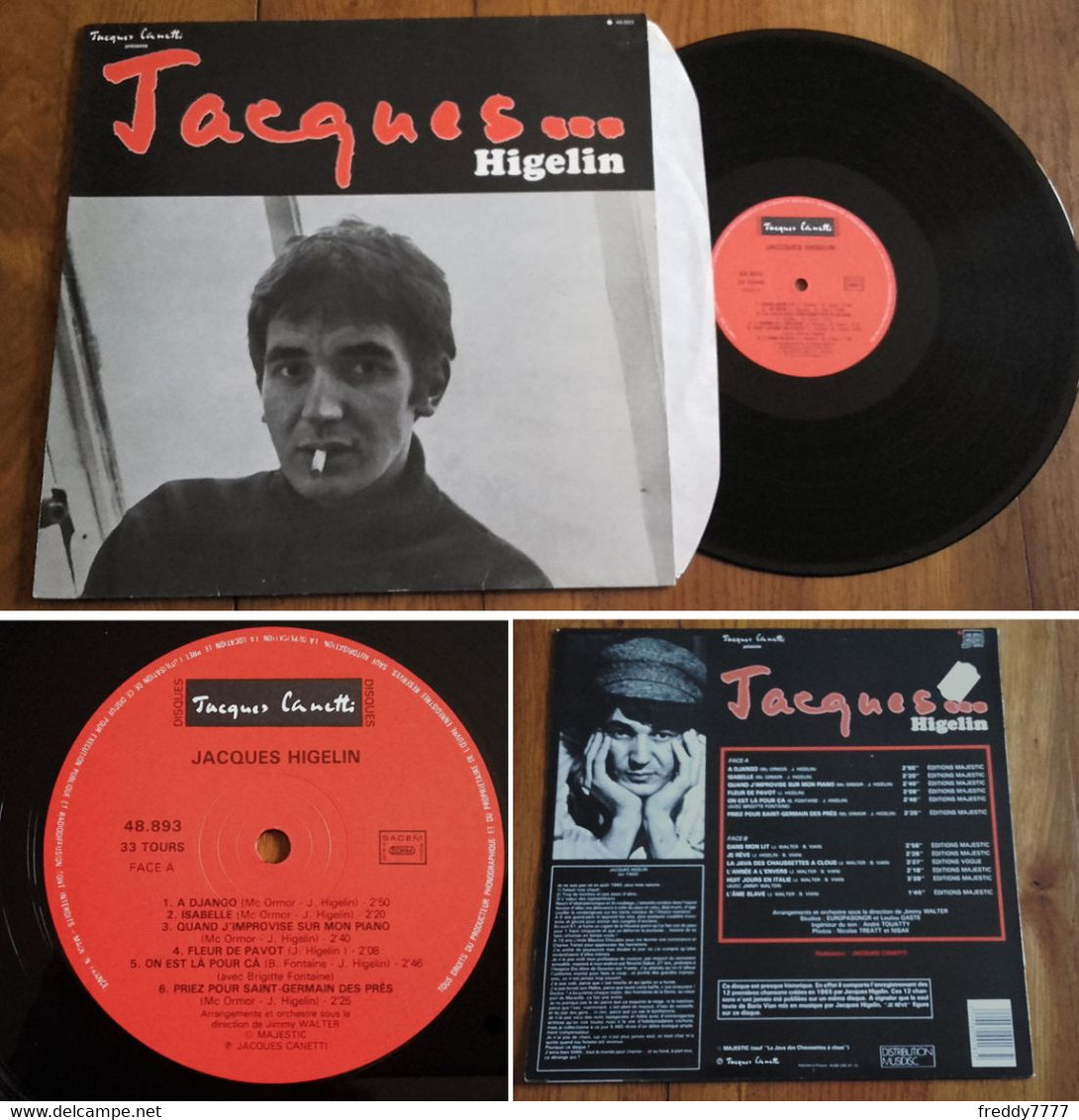 RARE French LP 33t RPM (12") JACQUES HIGELIN (1983) - Ediciones De Colección