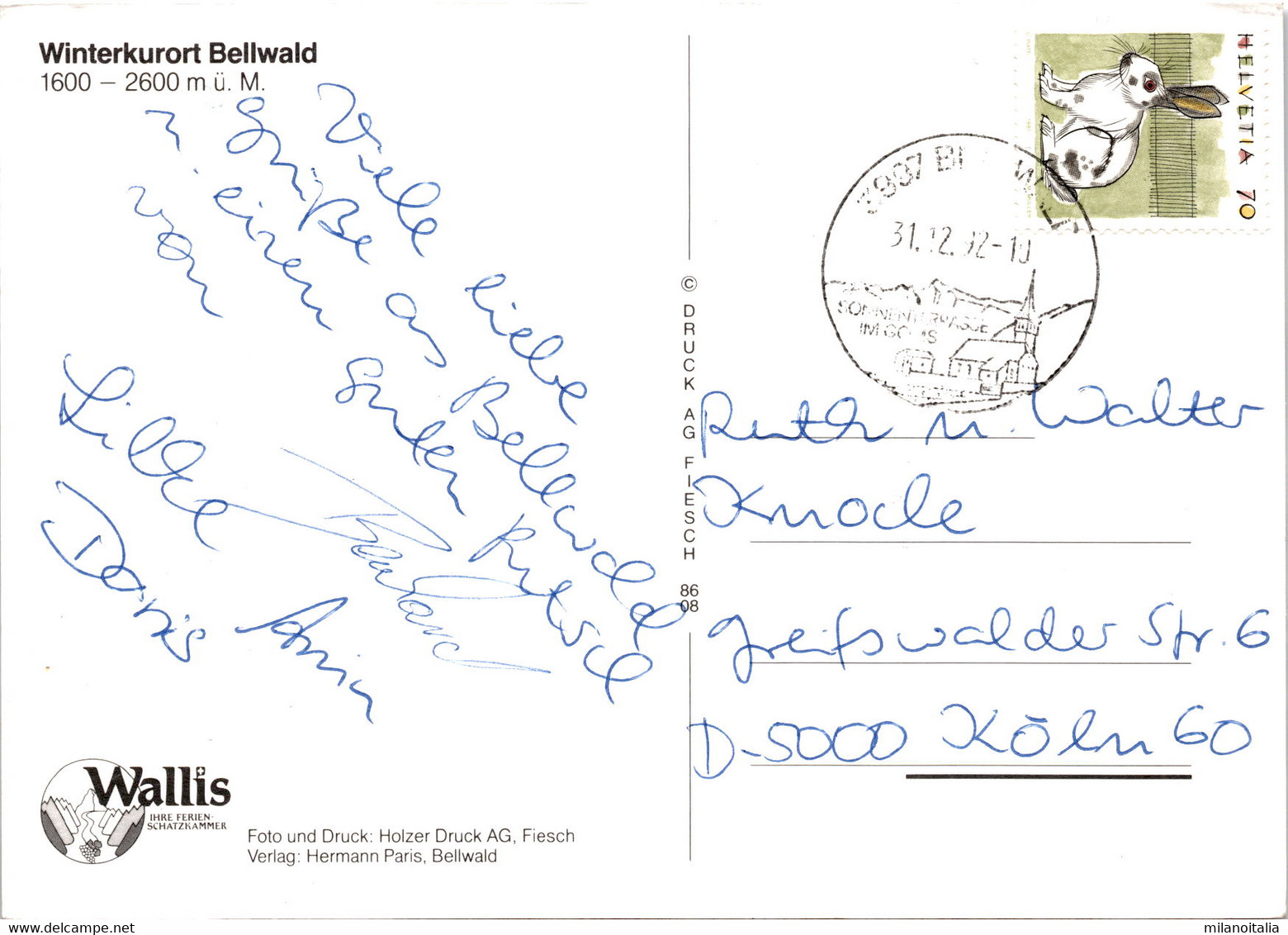 Bellwald - Sonnenterrasse Im Goms (8608) * 31. 12. 1992 - Goms