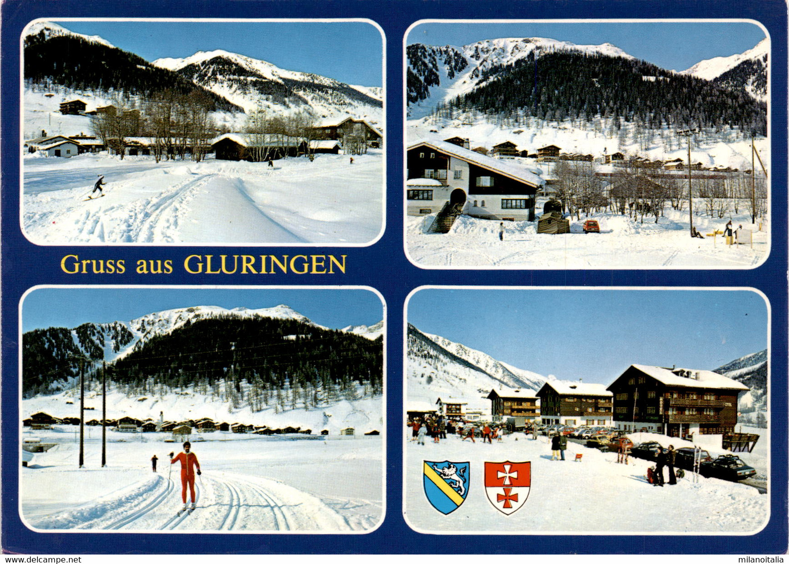 Gruss Aus Gluringen - 4 Bilder (2872) * 28. 12. 1989 - Gluringen