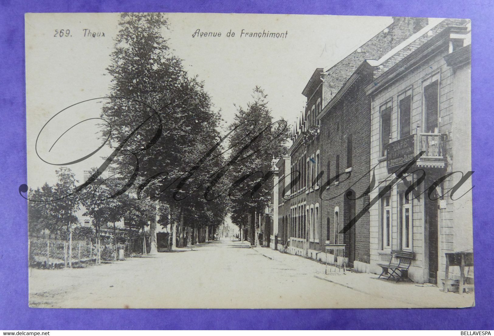Theux. Avenue De Franchimont.  N° 269 Cafe De La Fontaine.  P.Dethier. Edit. - Theux