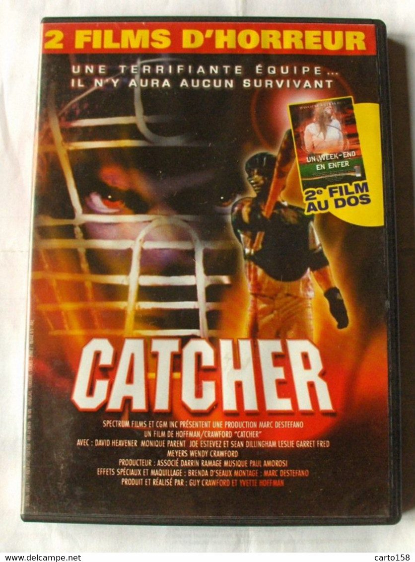 DVD - 2 FILMS D'HORREUR - CATCHER - UN WEEK END EN ENFER - Classiques