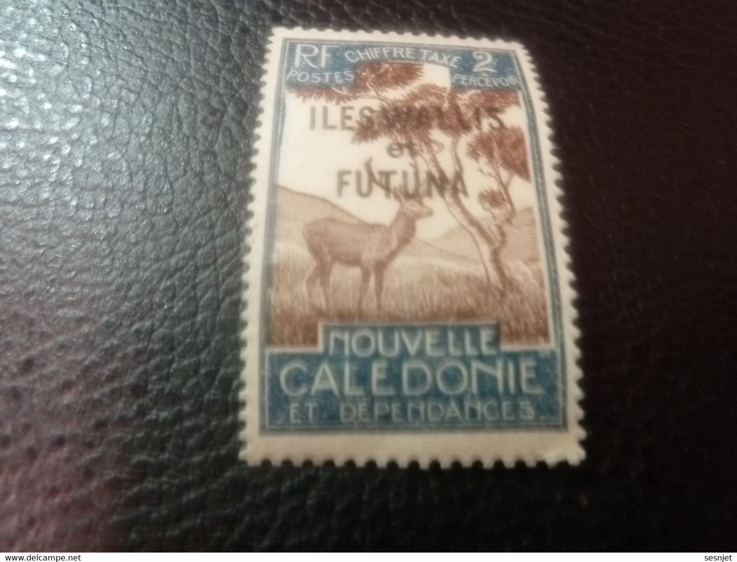 Iles Wallis Et Futuna - Nouvelle Calédonie Et Dépendances - Val 2 - Yt T 11 - Bleu Terne Et Marron - Neuf - Année 1943 - - Timbres-taxe