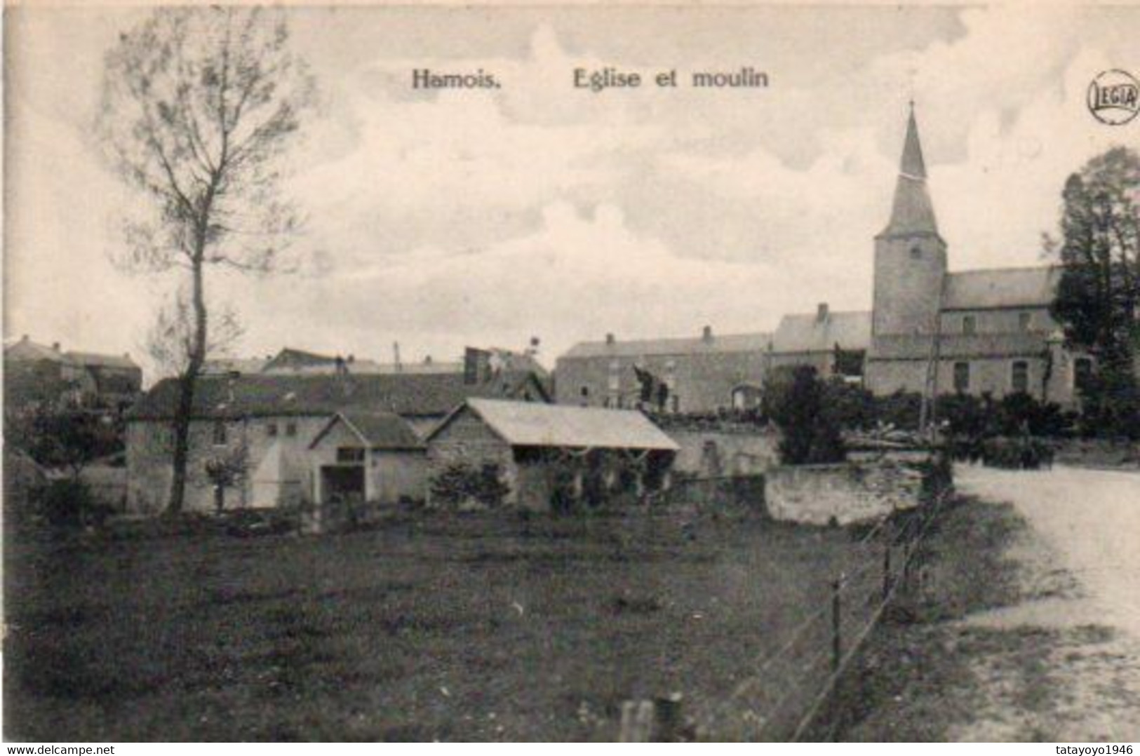 Hamois  Eglise Et Moulin N'a Pas Circulé - Hamois