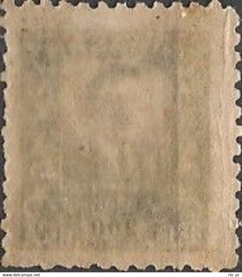 BRAZIL - OFFICICAL STAMP: WENCESLAU BRAZ (200 RÉIS, GREY BLUE, WATERMARK Mi.4 "CASA DA MOEDA") 1919 - MLH - Unused Stamps