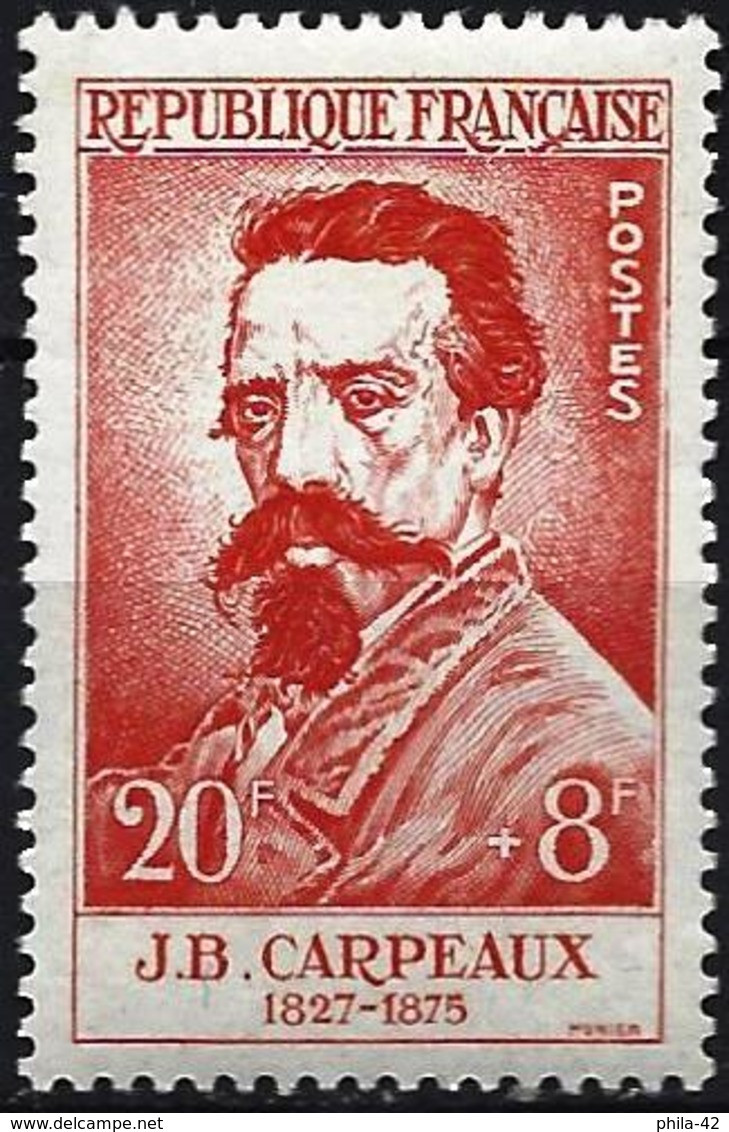 France 1958 - Mi 1206 - YT 1170 ( J.B. Carpeaux, Painter ) MNH** - Nuevos