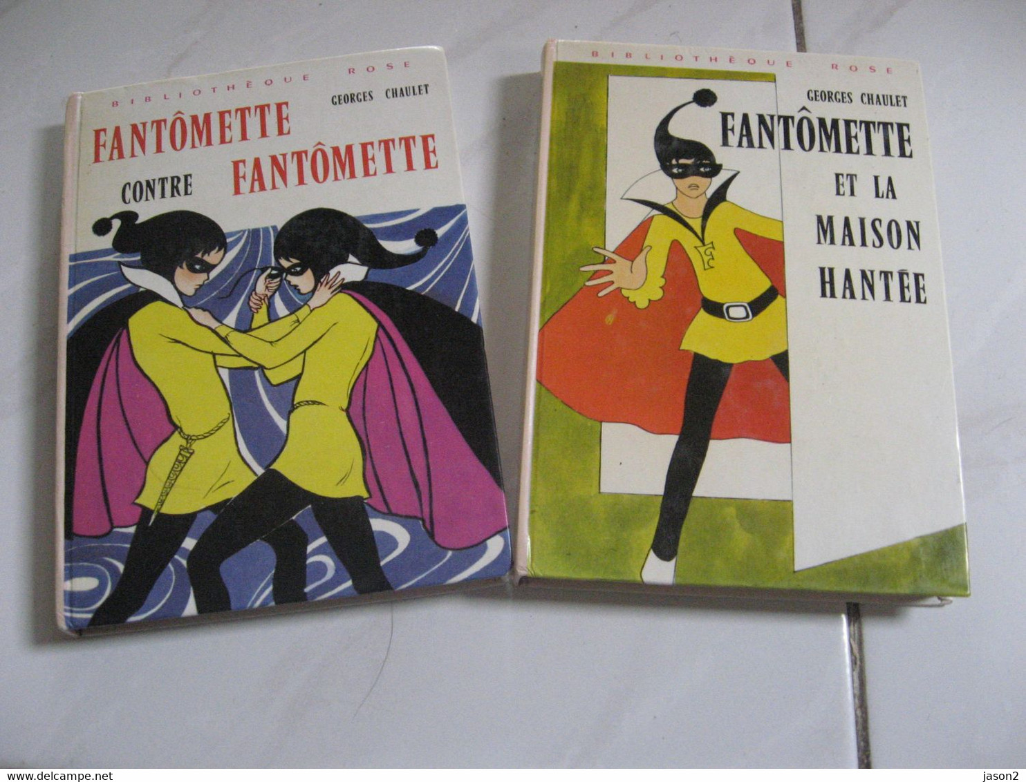 LOT 2 Livres FANTÔMETTE Georges Chaulet BIBLIOTHEQUE ROSE ANNEES 1974 1980 - Bibliotheque Rose