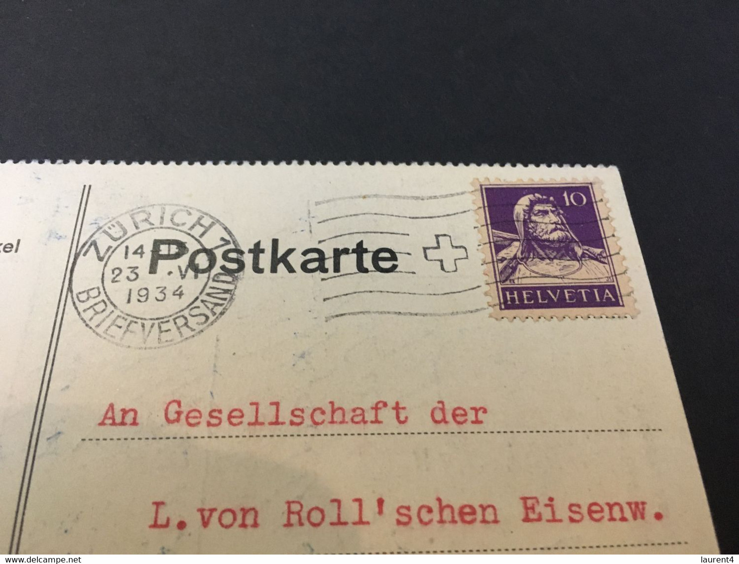 (5 C 14) Letter Card - Switzerland - Dated 1934 - POSTED To Garlafingen - Other & Unclassified