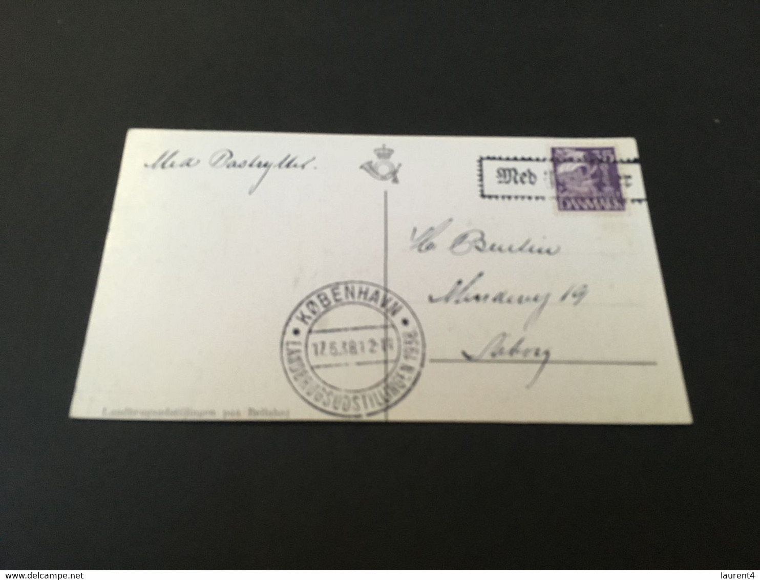 (5 C 14) Souvenir (partial Postcard)  - Denmark - Cancelled 1938 (as Seen) - Other & Unclassified