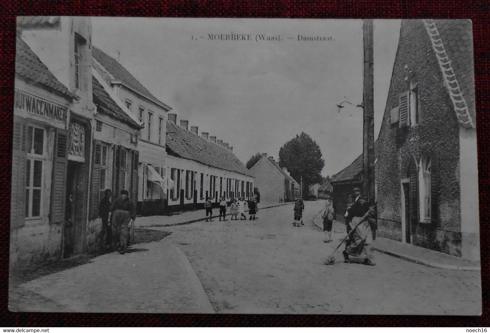 CPA 1934 Moerbeke (Waas) - Damstraat - Mörbeke-Waas