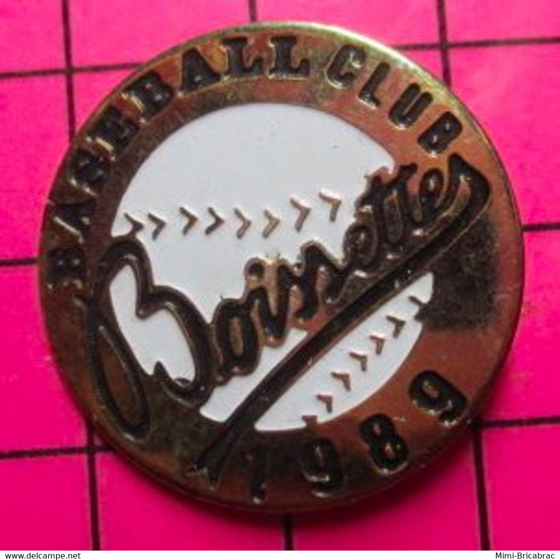 813d Pin's Pins / Beau Et Rare / THEME : SPORTS / BASEBALL CLUB BOISSETTES 1989 - Baseball