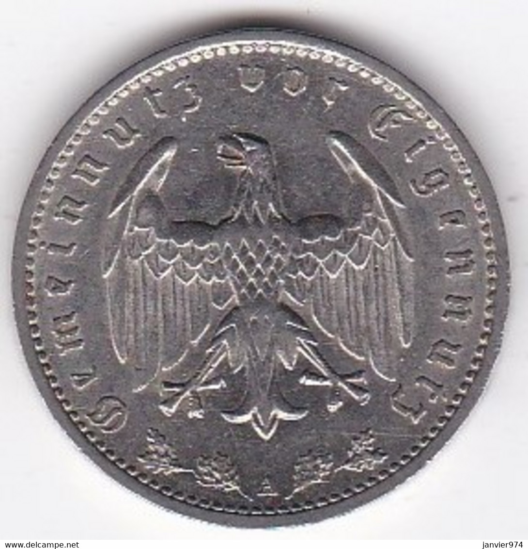 Allemagne 1 Reichsmark 1934 A Berlin, En Nickel, KM# 78 - 1 Reichsmark