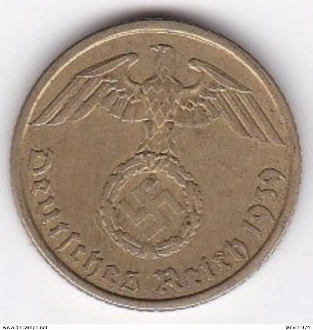 5 Reichspfennig 1939 A BERLIN. Bronze-aluminium. KM# 91 - 5 Reichspfennig