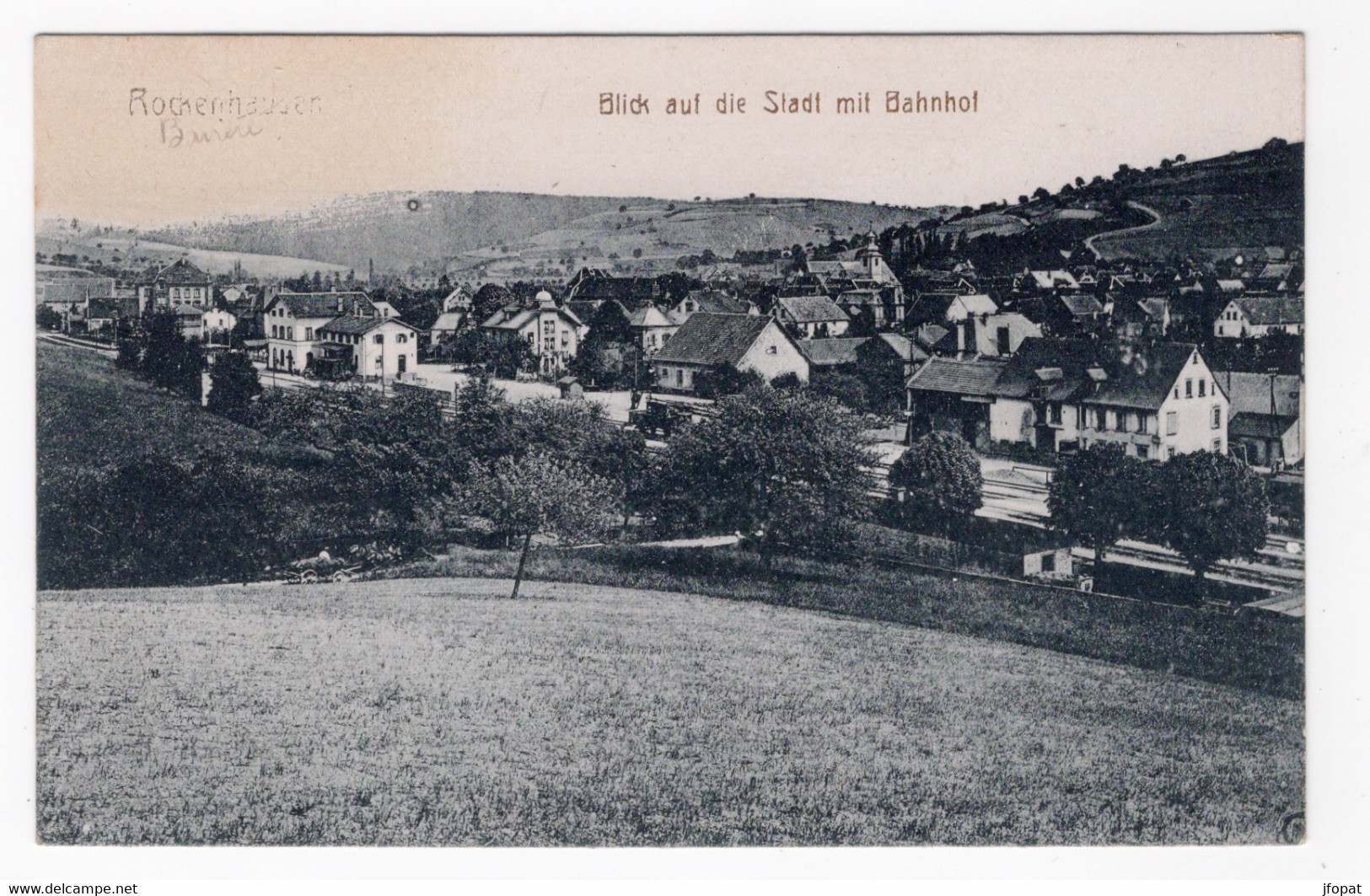 ALLEMAGNE - ROCKENHAUSEN Blick Auf Stadt Mit Bahnhof - Rockenhausen