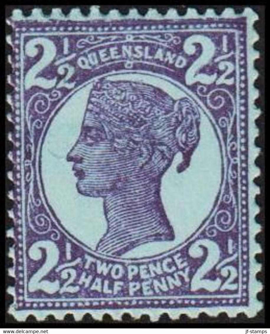 1897-1907. QUEENSLAND. 2½ TWO PENCE HALF PENNY Victoria. Hinged. (michel 98) - JF512454 - Nuevos