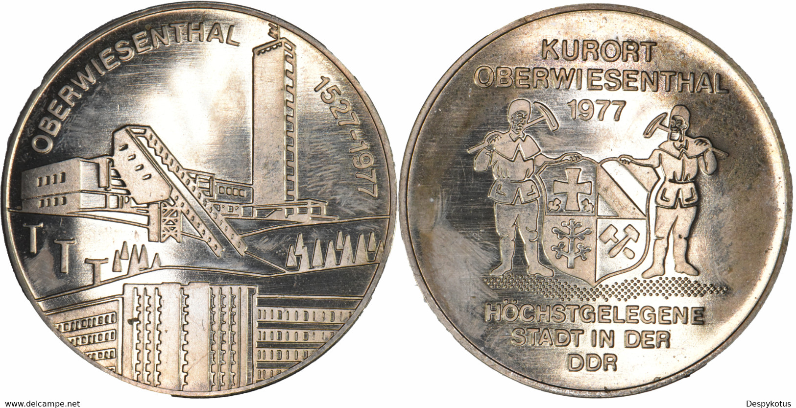 Allemagne - DDR | RDA - Médaille 1977 Kurort Oberwiesenthal - B011 - Royaux/De Noblesse