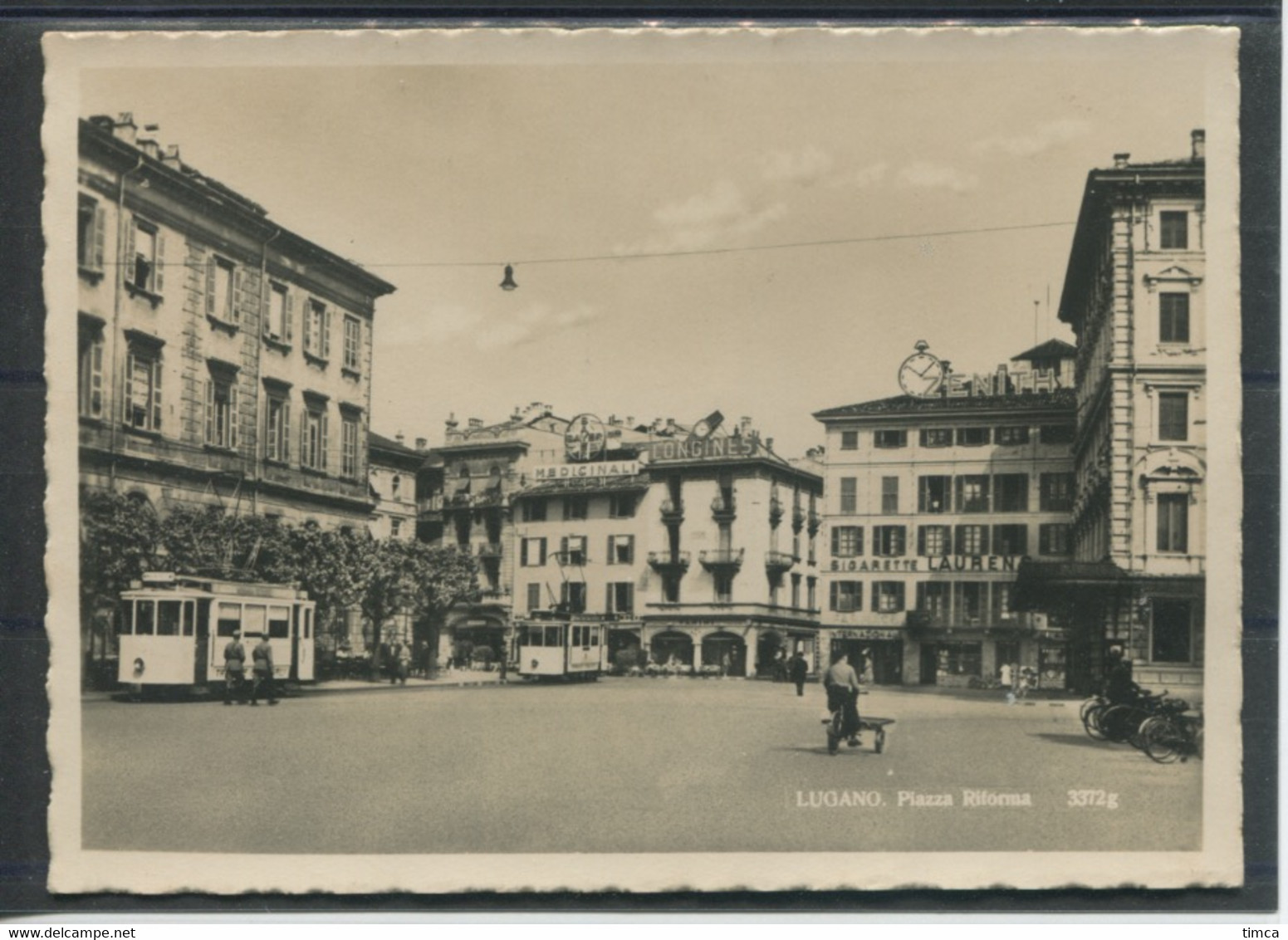 13200 Lugano - Piazza Riforma - Terminus Tram Per Molino Nuovo - Datata A Mano 1948 - Lugano