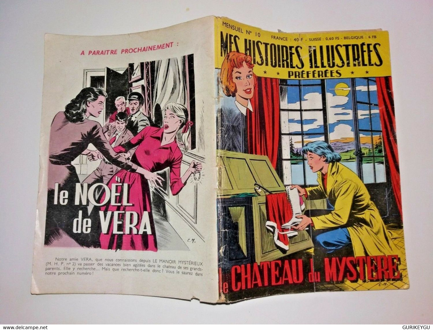 Mes Histoires Illustrées Préférées N 10 Le Chateau Du Mystere LAUREN BACALL 1958 - Lug & Semic