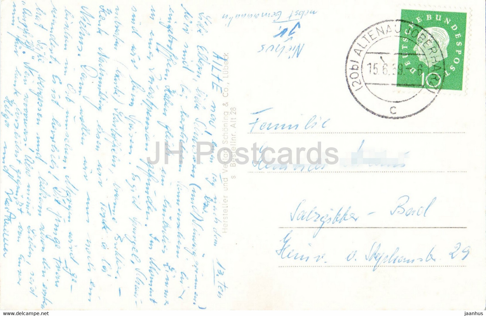 Altenau Oberharz - Partie Am Dammgraben - Old Postcard - 1959 - Germany - Used - Altenau