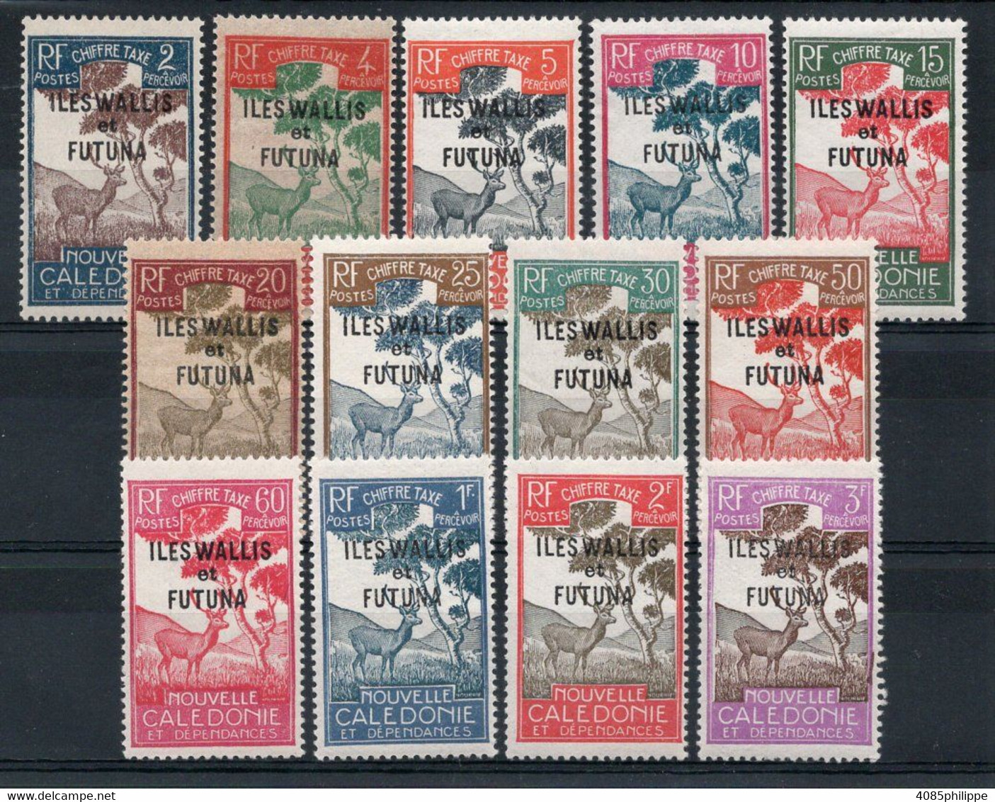 Wallis & Futuna Taxe N°11* à 23* Neufs Charnières TB Cote 16,00€ - Timbres-taxe