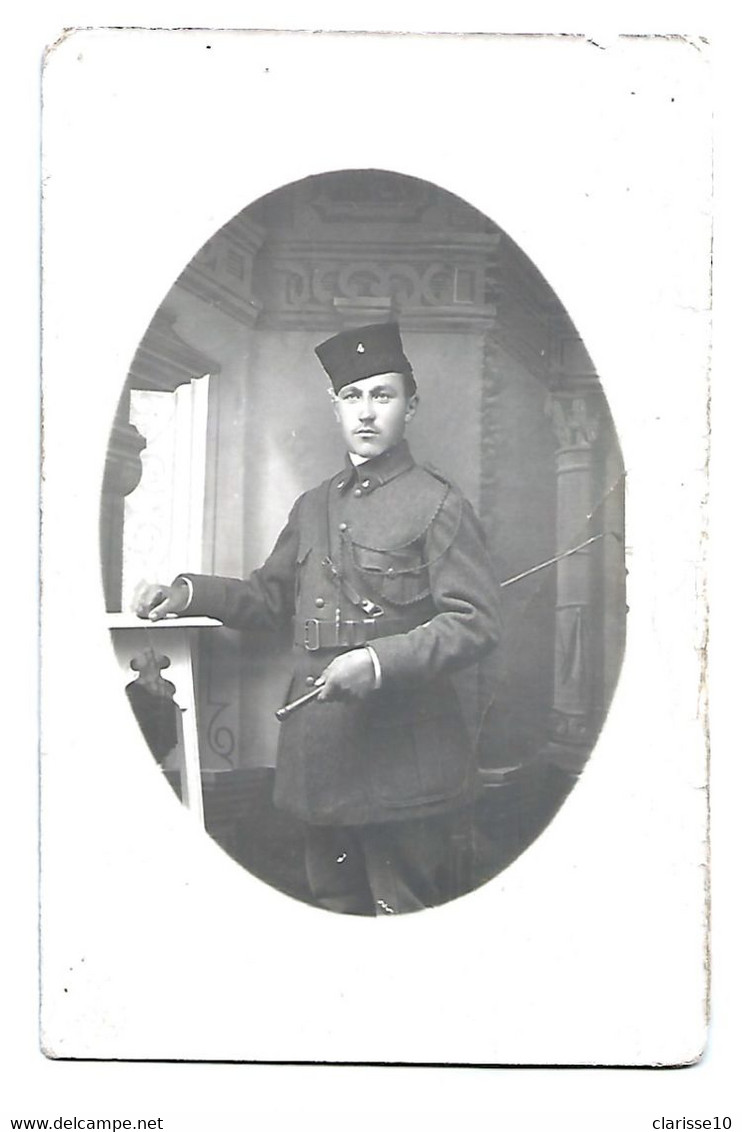 13 Tarascon Photo De Militaire  4eme Chasseurs 1919 - Tarascon