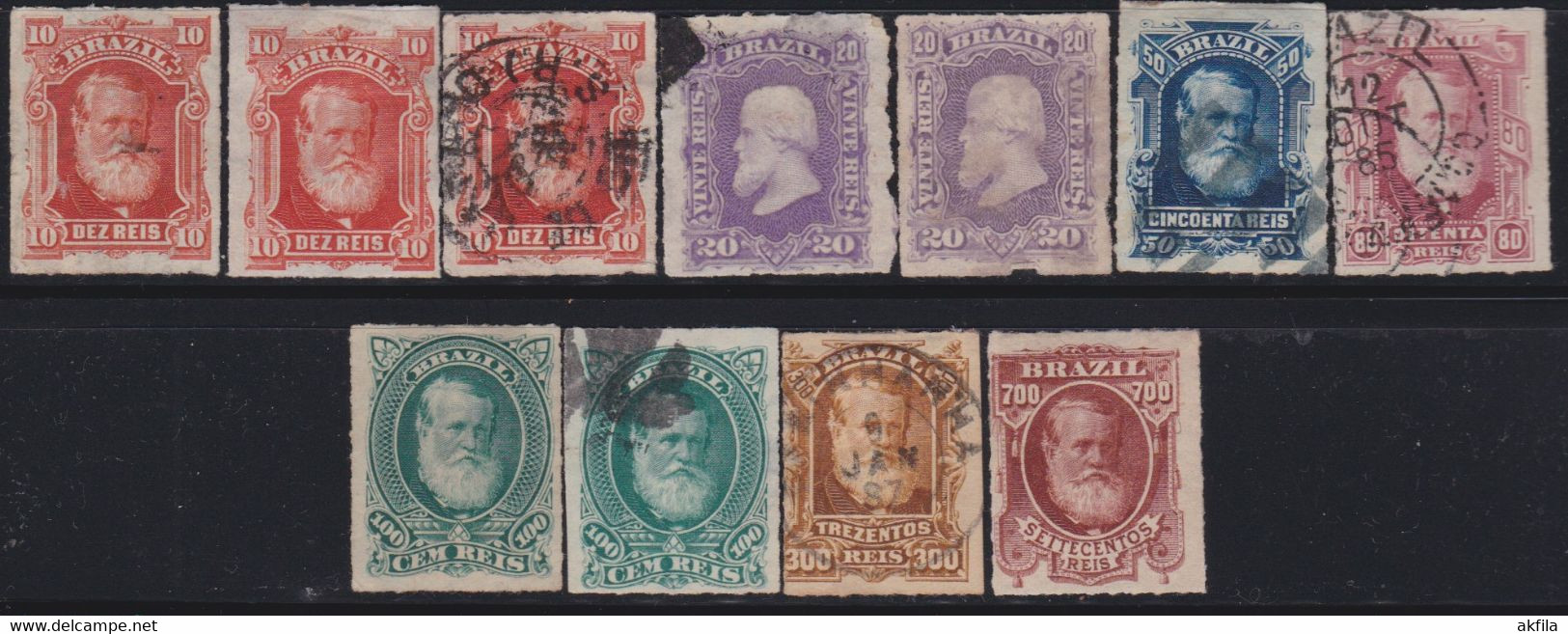 Brazil 1878/1879 Accumulation Stamps - Collezioni & Lotti