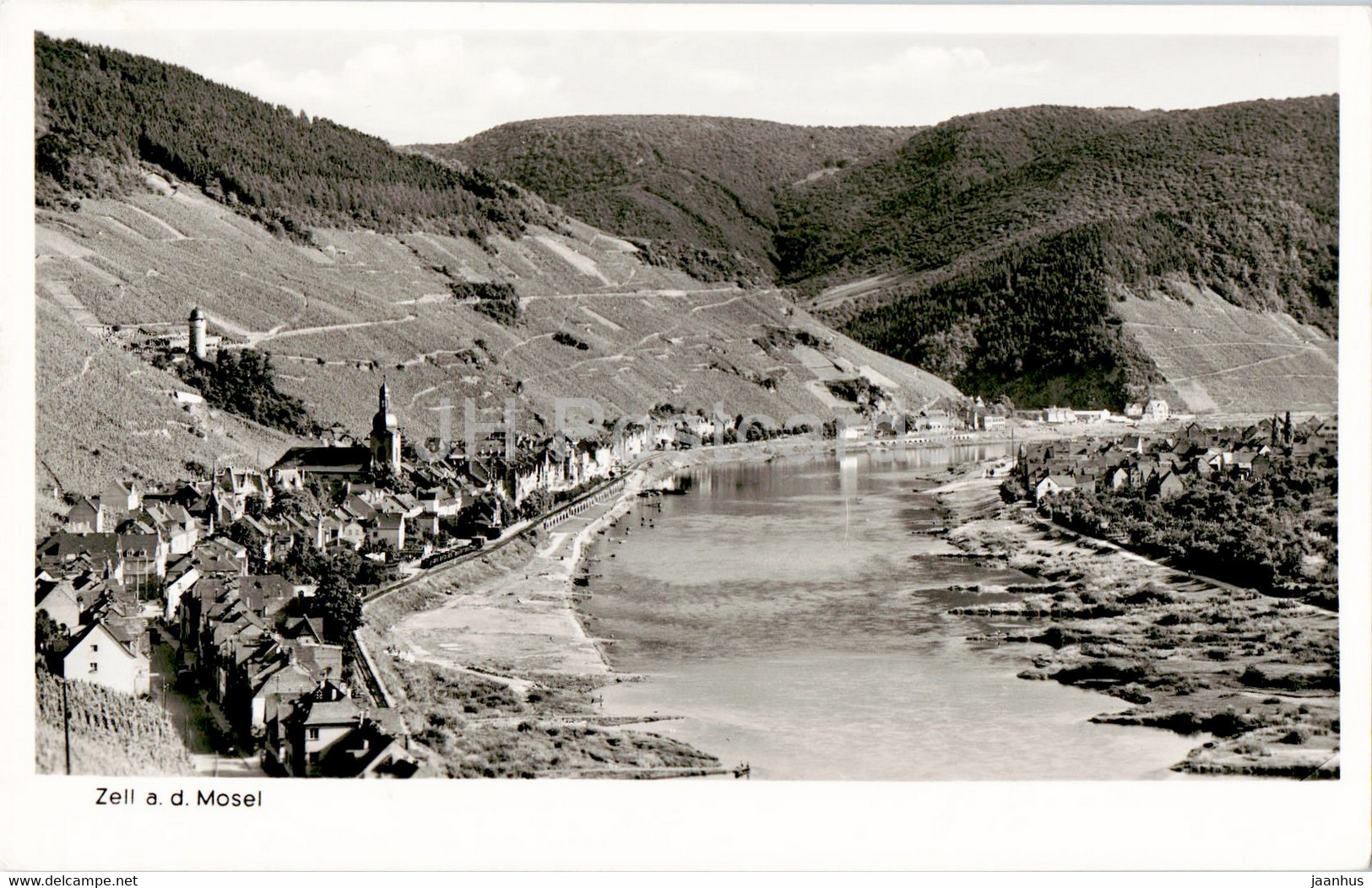 Zell A D Mosel - Old Postcard - Germany - Used - Zell