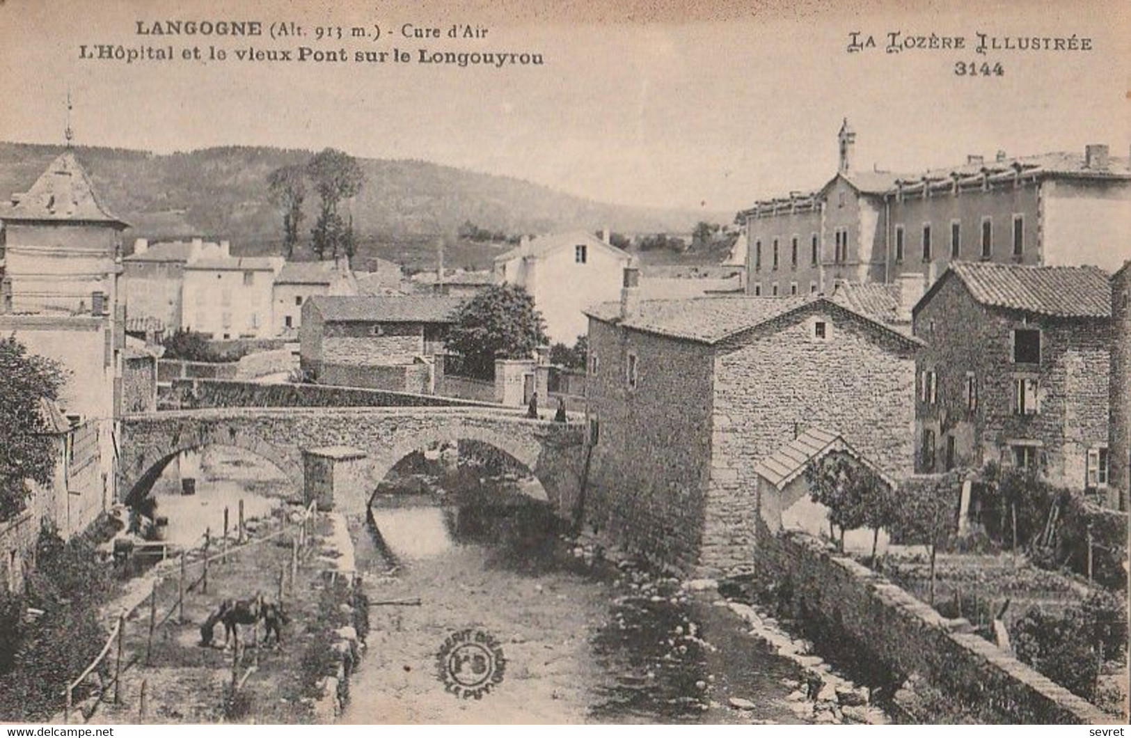 LANGOGNE. - L'Hôpital Et Le Vieux Pont Sur Le Longouyrou - Langogne