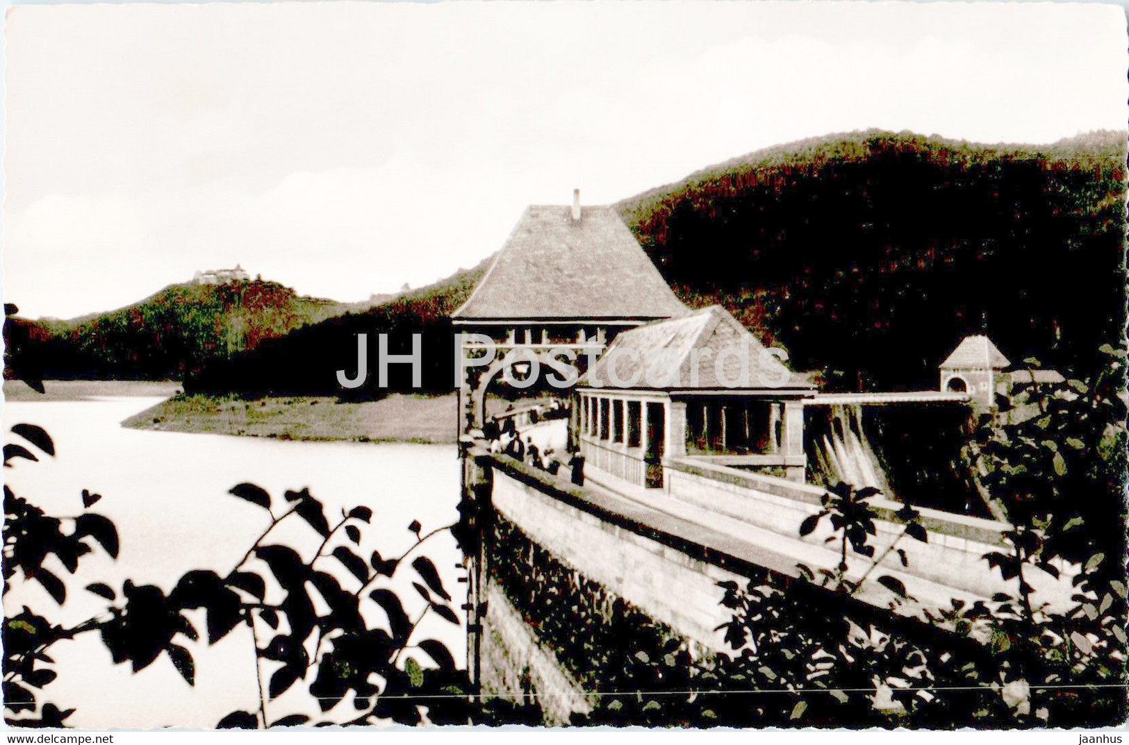 Edersee Sperrmauer Mit Burg Waldeck - Old Postcard - Germany - Unused - Edersee (Waldeck)