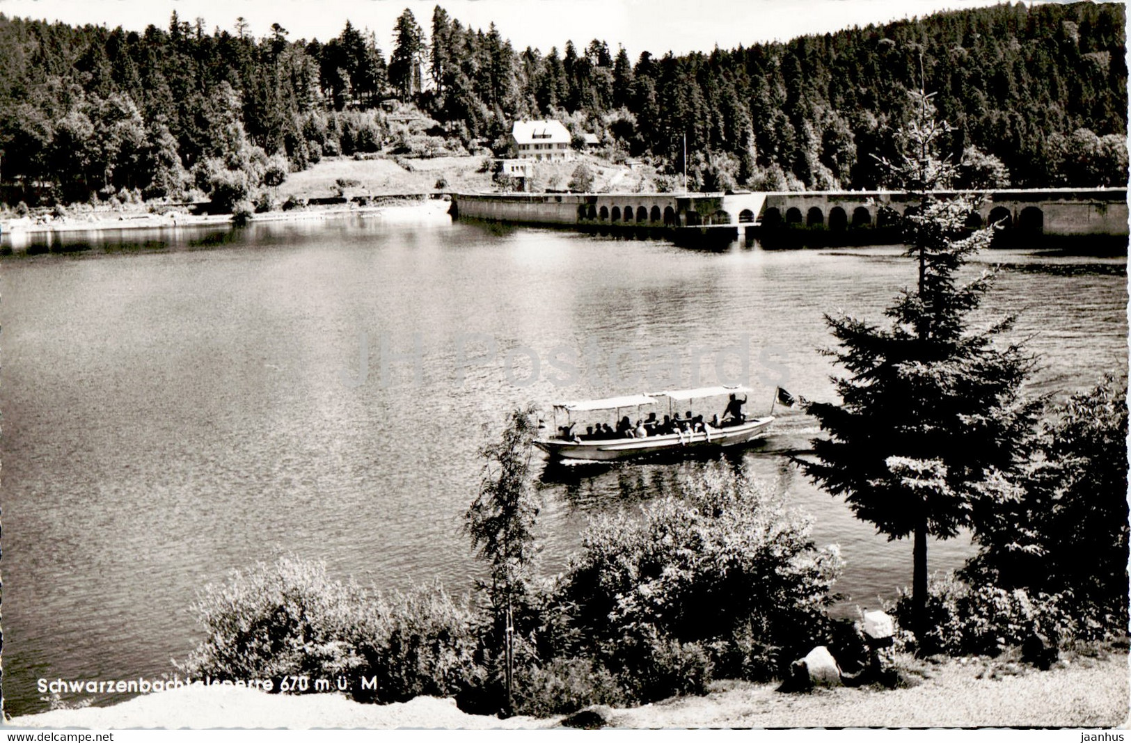 Schwarzenbach Talsperre - Boat - Old Postcard - Germany - Unused - Sonstige & Ohne Zuordnung