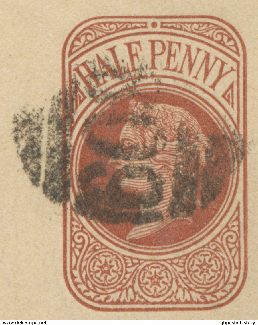 GB 189? QV 1/2d Brown Very Fine Re-directed Wrapper To Berlin With Barred Numeral Cancel "809" (EASTGATE, Durham – 2VOS) - Brieven En Documenten