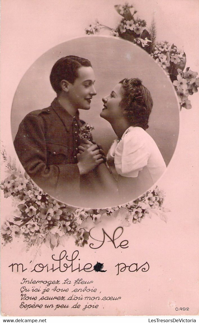 Série De 3 CPA Thème Couple - Correspondance Entre 2 Amoureux - Mlle Mariette Et Mr André Vilain - Années 39-40 - Coppie