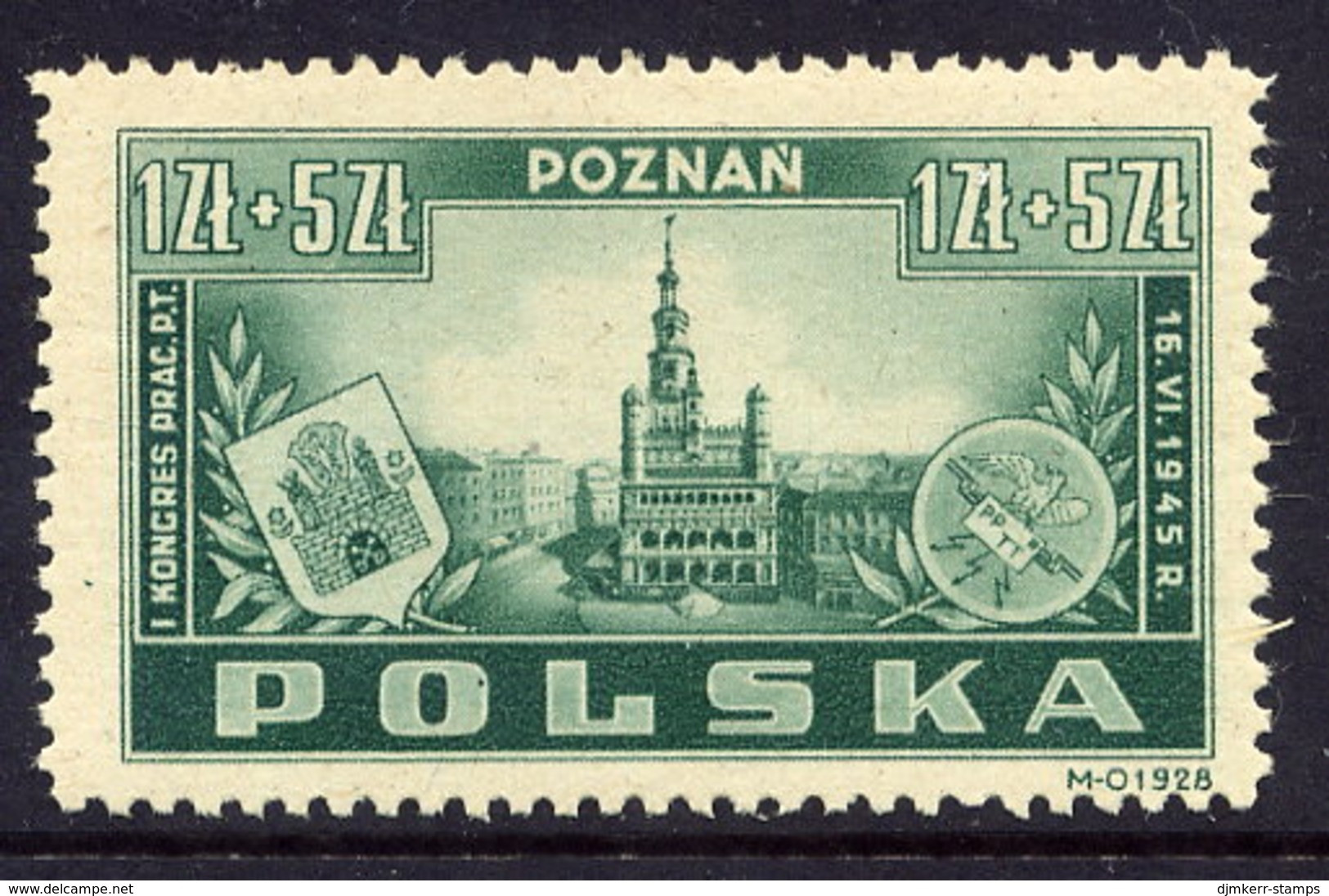 POLAND 1945 Postal Officials Congress  MNH/**  Michel 403 - Ungebraucht