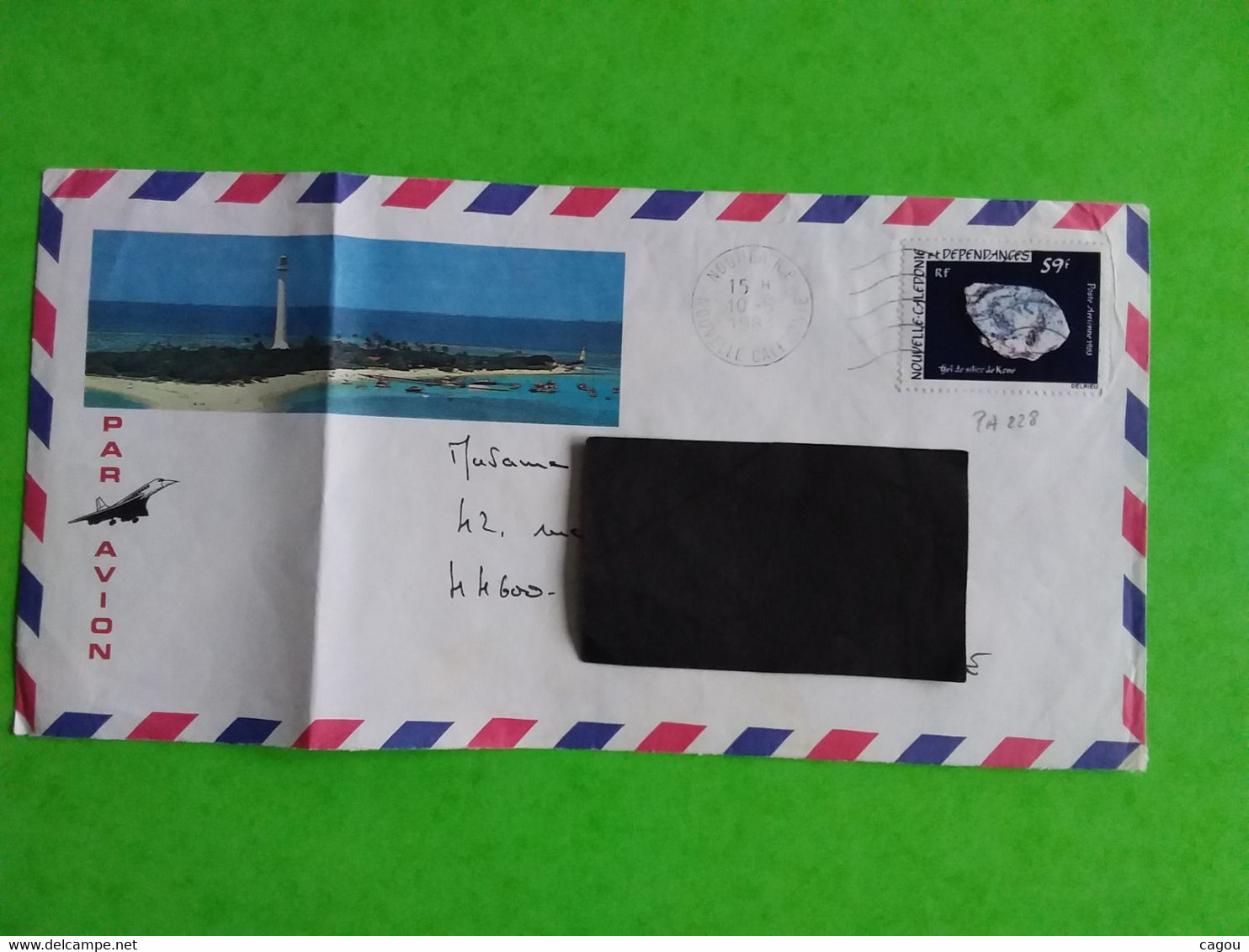 PA N° 228 SUR LETTRE DE NOUVELLE CALEDONIE - Storia Postale