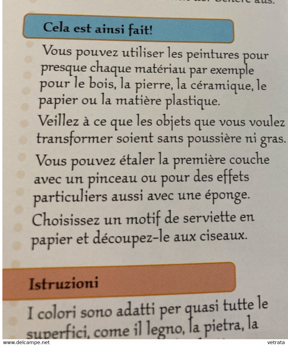 Jeu Créatif - Découpage Collage Des Serviettes - Naumann & Göbel (boite Avec  Livret D’instruction-5 Flacons-pinceau & é - Tovaglioli Con Motivi