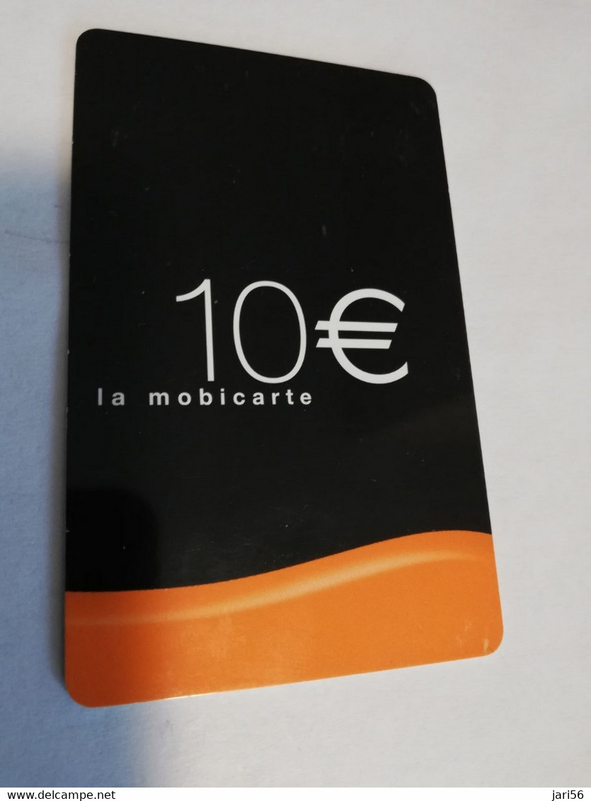 FRANCE/FRANKRIJK   ORANGE € 10,-  LA MOBICARTE /RECHARGE    PREPAID  USED    ** 6626** - Mobicartes (GSM/SIM)