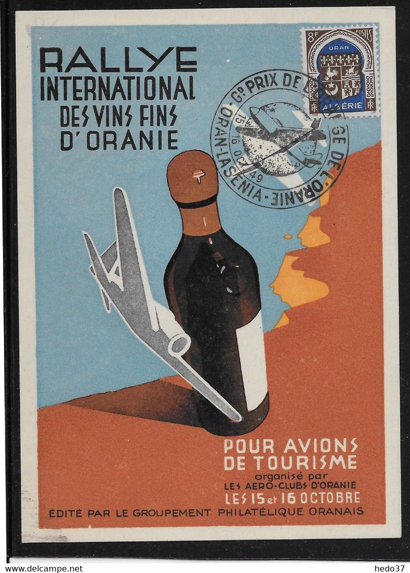 Algérie Poste Aérienne - Oblitérations - Carte - Aéreo