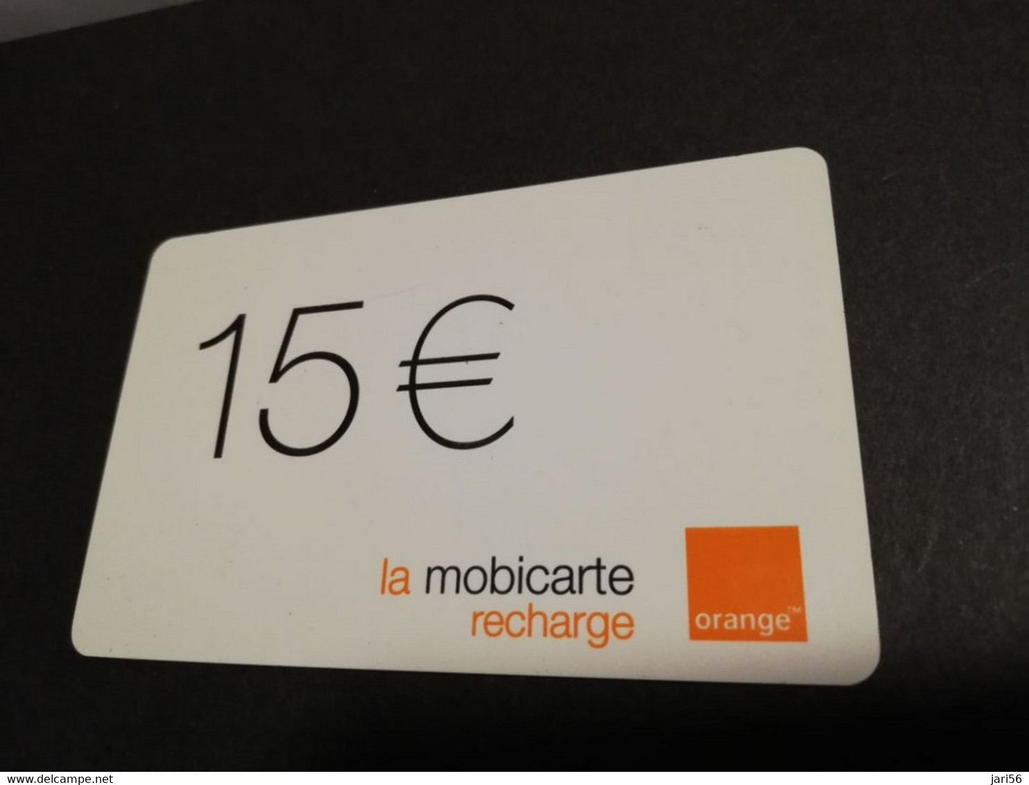 FRANCE/FRANKRIJK   ORANGE € 15- LA MOBICARTE /RECHARGE    PREPAID  USED    ** 6630** - Per Cellulari (telefonini/schede SIM)