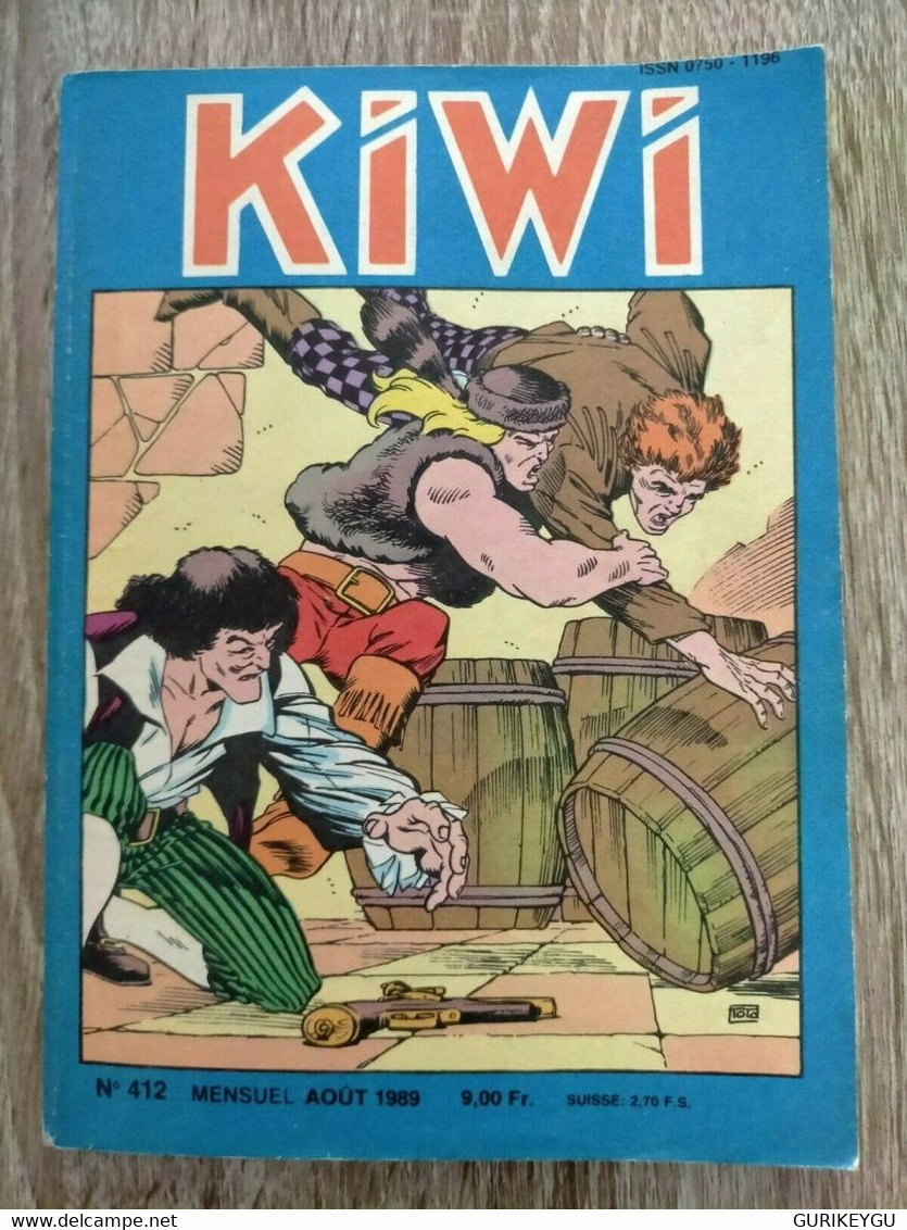 Bd KIWI N° 412  Blek Le Roc 10/08/1989 Semic - Lug & Semic