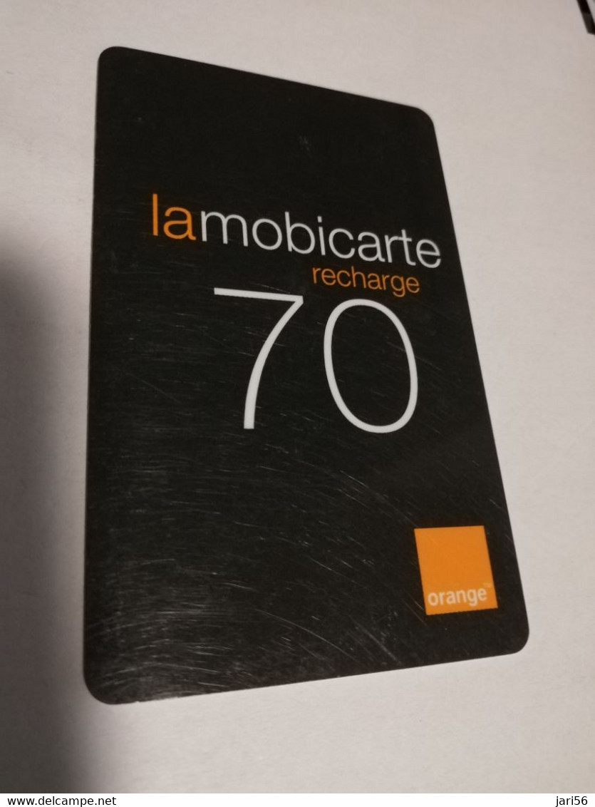 FRANCE/FRANKRIJK   ORANGE  70  FRANC  - LA MOBICARTE /RECHARGE    PREPAID  USED    ** 6636** - Mobicartes (GSM/SIM)