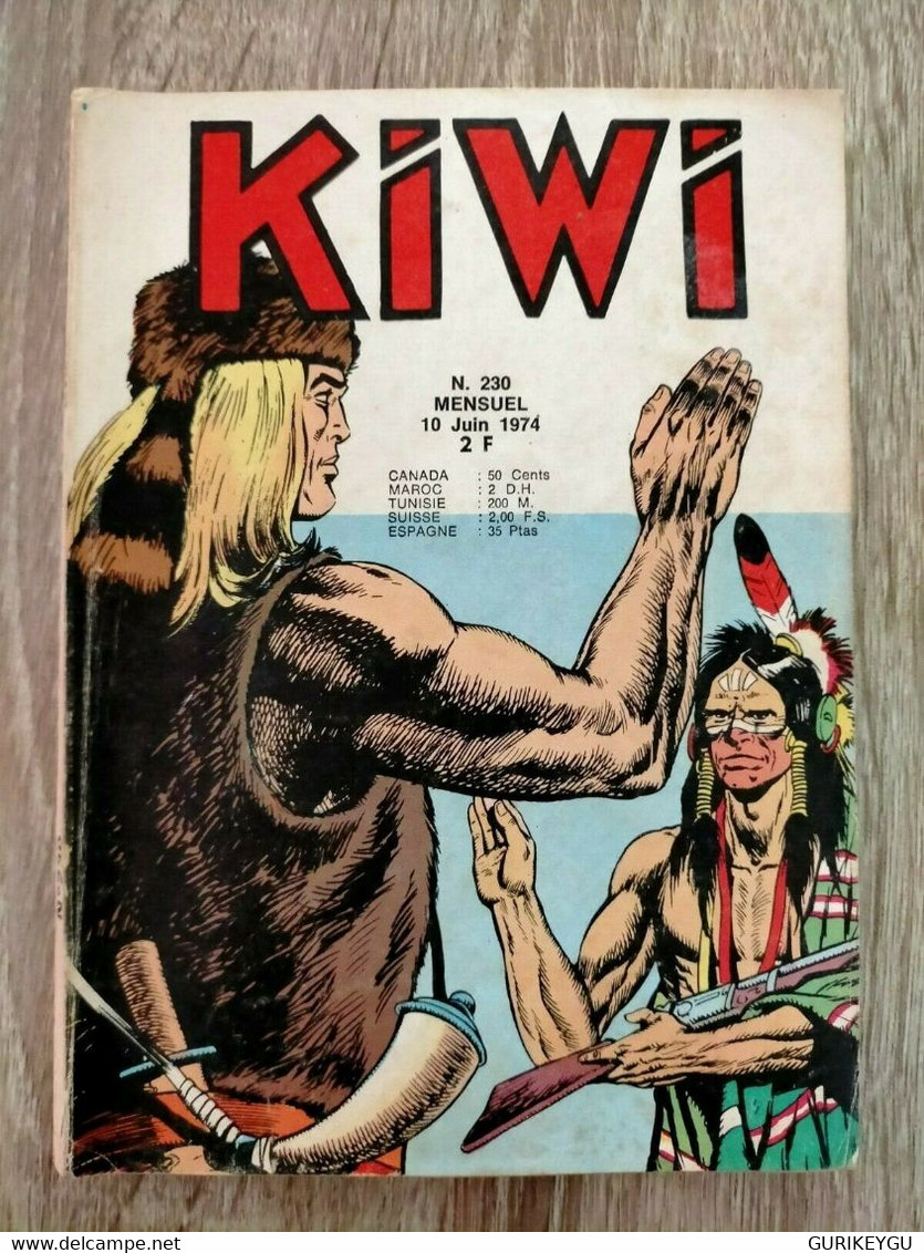 Bd KIWI N° 230 Blek Le Roc 10/06/1974 LUG  ZAGOR - Lug & Semic