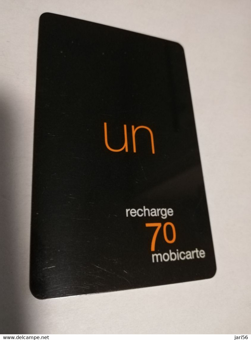 FRANCE/FRANKRIJK   ORANGE  70  FRANC / UN - LA MOBICARTE /RECHARGE    PREPAID  USED    ** 6638** - Prepaid: Mobicartes