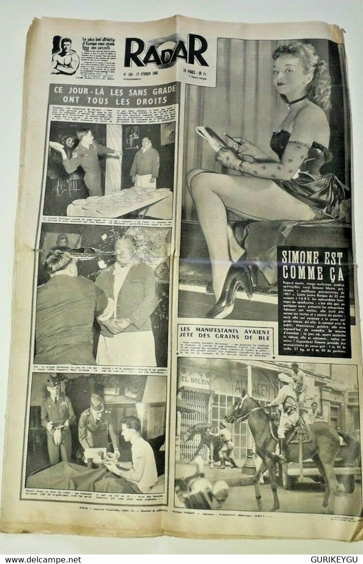 RADAR N°158 Du 17/02/1952 MORT DU ROI GEORGE VI - Reine ELIZABETH AU KENYA - Lug & Semic