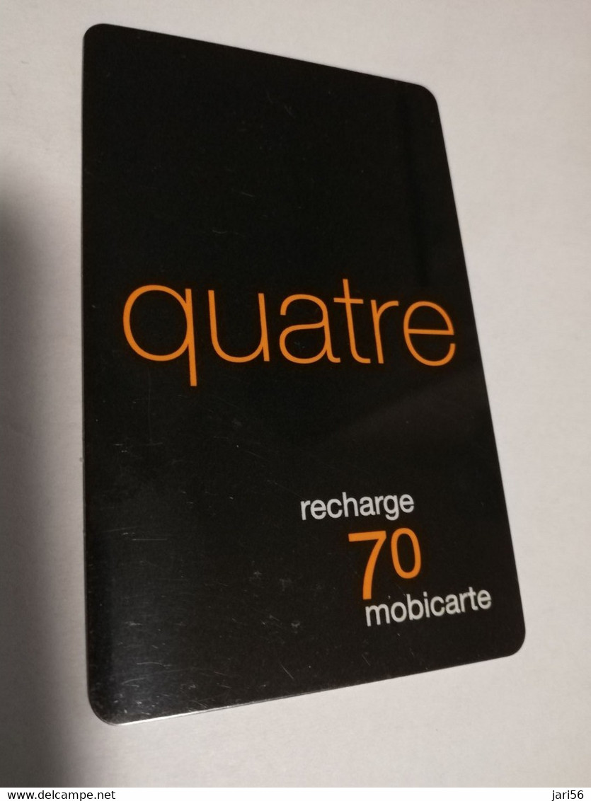 FRANCE/FRANKRIJK   ORANGE  70  FRANC / QUATRE  - LA MOBICARTE /RECHARGE    PREPAID  USED    ** 6641** - Mobicartes (GSM/SIM)