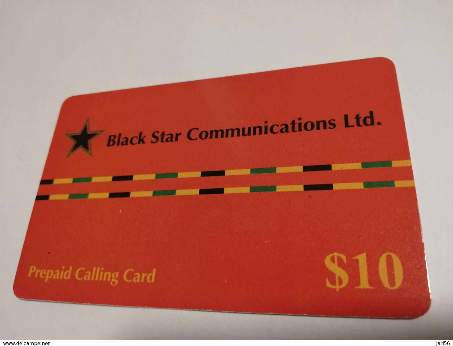 BERMUDA  $10,-  BERMUDA    LOGIC   BLACK STAR         PREPAID CARD  Fine USED  **6649** - Bermuda