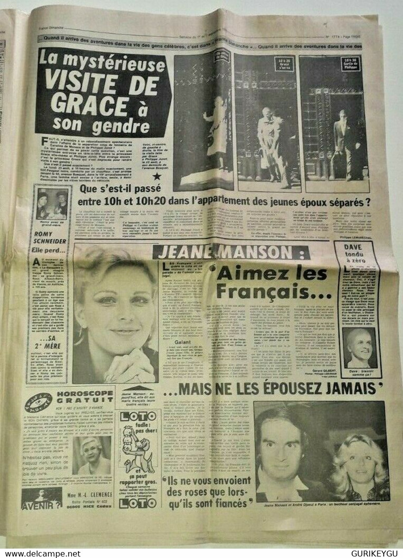 France Dimanche N° 1774 JOE DASSIN Amour Brisé Drôles De Dames DUBOUT 1980 - Lug & Semic